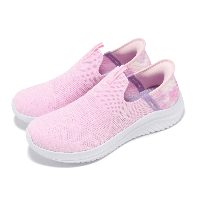 SKECHERS 休閒鞋 Ultra Flex 3.0 Slip-Ins 中童鞋 粉 小朋友 套入式 渲染 健走鞋(303801-LLTPK)