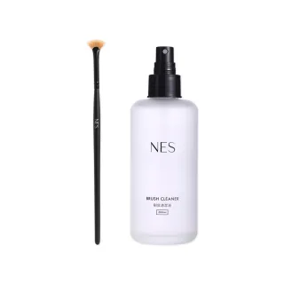 【恩藝偲 NES cosmetics】睫毛膏刷＋200ml刷具清潔液(日本製刷具)