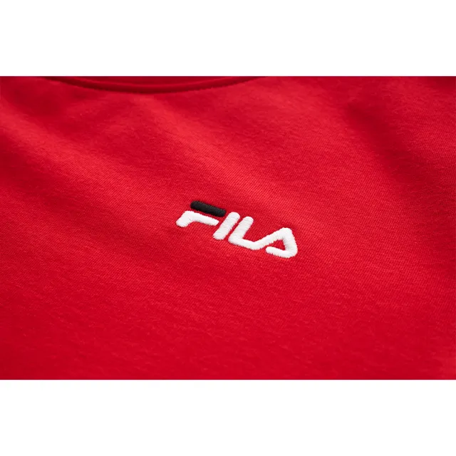 【FILA官方直營】#幻遊世界 女款 短袖圓領T恤-紅(5TEY-1427-RD)