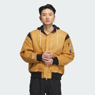 【adidas 愛迪達】外套 男款 運動外套 三葉草 新年 亞規 PADDED MA JKT 棕IX4233