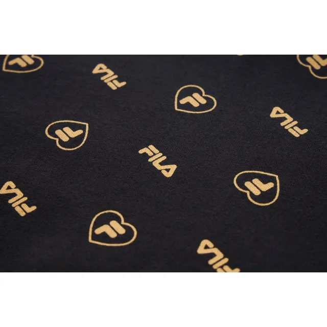 【FILA官方直營】#幻遊世界 中性款短袖圓領T恤-黑(1TEY-1401-BK)