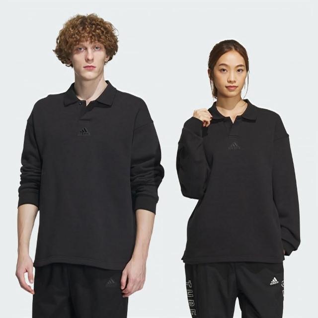 【adidas 愛迪達】上衣 男款 女款 長袖上衣 運動 亞規 ST FL LS POLO 黑 IT3972(S2290)