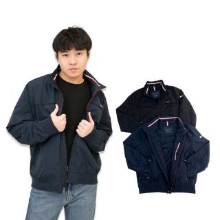 【Tommy Hilfiger】薄款 防潑水夾克 暗袋 飛行 質感 夾克 無帽 湯米 外套 平輸品(防潑水夾克 透氣款9206)