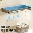 【UMAY】50cm多功能免打孔廚房置物架 陽台置物架 浴室置物架