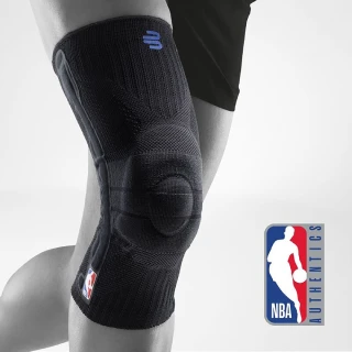 【BAUERFEIND】保爾範 德國原裝頂級護膝 黑 透氣 加壓針織 輕量 NBA 加壓條(7000016)