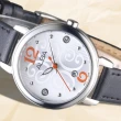 【ALBA】雅柏手錶 佛洛拉女神SWAROVSKI晶鑽白面黑皮帶女錶/AH7L65X1(保固二年)