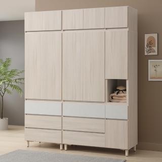 【Homelike】喜家居6.4x8尺大衣櫃-含被櫃(2347)