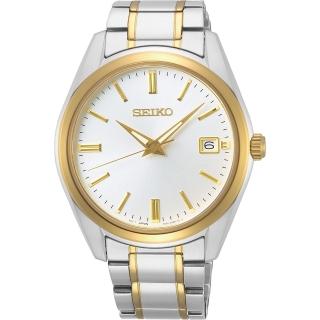 【SEIKO 精工】CS 時尚石英手錶-銀x雙色39mm 母親節 禮物 送禮(6N52-00A0KS SUR312P1)