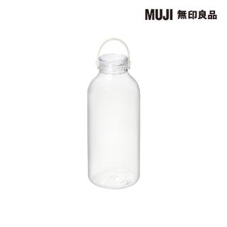 【MUJI 無印良品】攜帶式透明水壺/附提把/1100ml