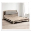 【時尚屋】[NM31]萊爾灰橡雙色床箱型6尺加大雙人床NM31-751(台灣製 免組裝 免運費 臥室系列)