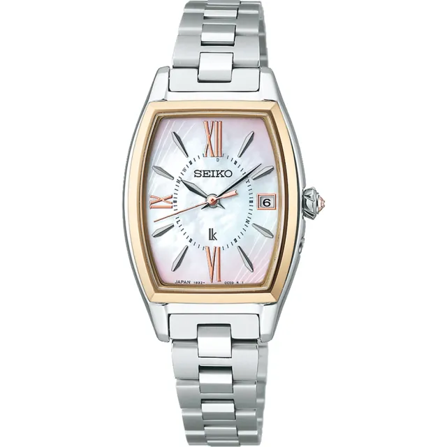 【SEIKO 精工】LUKIA 日本主打款 太陽能電波鈦金屬女錶 過年禮 生日禮物(SSQW076J/1B32-0AX0K)