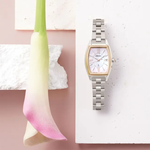 【SEIKO 精工】LUKIA 日本主打款 太陽能電波鈦金屬女錶 母親節 禮物 送禮(SSQW076J/1B32-0AX0K)