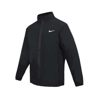 【NIKE 耐吉】男運動外套-DRI-FIT 休閒 連帽外套 保暖 上衣 黑銀(FB7500-010)