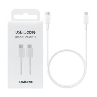 【Samsung 三星】A系列 Type C to Type C 原廠傳輸線 3A&1m 白 / DA705(公司貨)