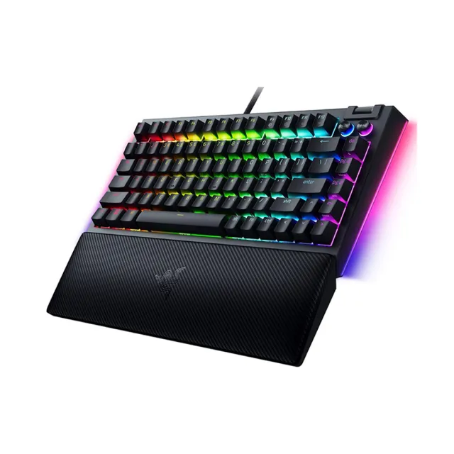 【Razer 雷蛇】BlackWidow V4 75% 黑寡婦蜘幻彩版有線電競鍵盤/英文(機械軸/觸感式)