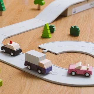 【Plantoys】泰國 木頭玩具 都市小車組(木製車)