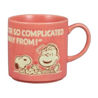 【yamaka】SNOOPY 史努比 馬克杯&木製杯墊組 挑戰 紅(餐具雜貨)