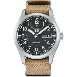 【SEIKO 精工】5 Sports 廣告款 帆布帶機械錶-39.4mm 母親節 送禮 禮物(SRPG35K1/4R36-10A0U)