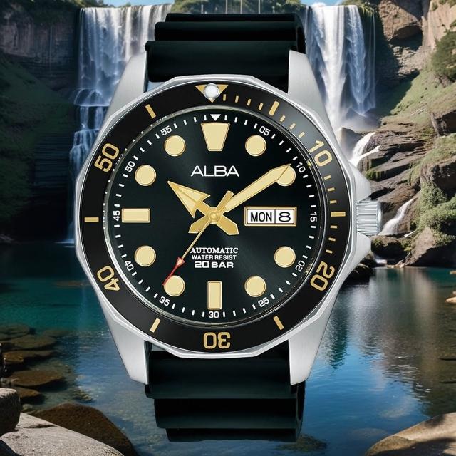 【ALBA】雅柏 Tokyo Design 潛水風格機械錶-43mm 母親節 送禮 禮物(AL4553X1/Y676-X063C)