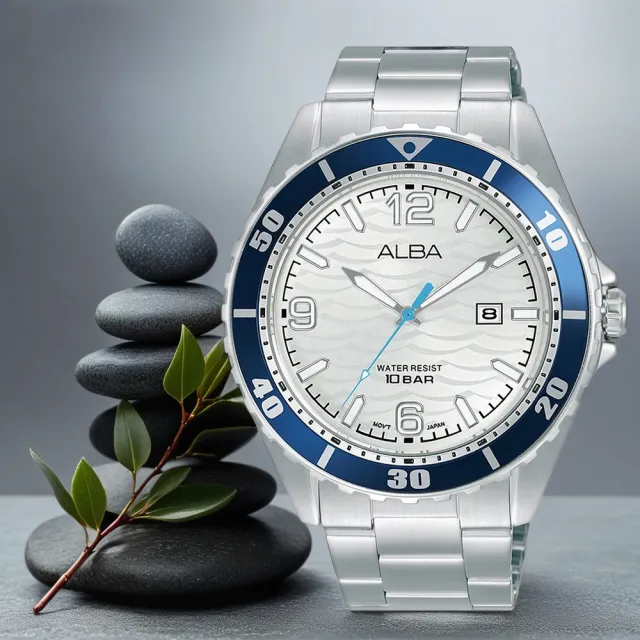 【ALBA】雅柏 Active 運動風潮流手錶-42mm 雙11 優惠(AG8N53X1/VJ32-X339S)