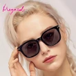 【MEGASOL】UV400防眩偏光太陽眼鏡時尚男女中性大框墨鏡(粗框矩方大框金屬耳架GY-5133-多色選)