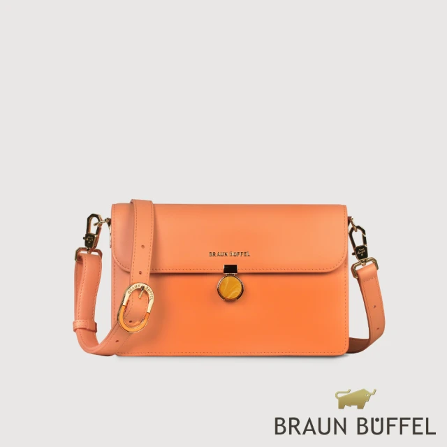 BRAUN BUFFEL 德國小金牛BRAUN BUFFEL 德國小金牛 台灣總代理 娜娜 斜背包-杏桃色(BF810-26-AC)