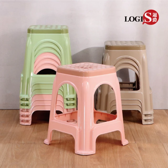 LOGIS 十入 波普疊疊椅(椅子 塑膠椅 椅凳 餐桌椅 餐