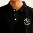 【Arnold Palmer 雨傘】男裝-經典品牌LOGO刺繡POLO衫(黑色)