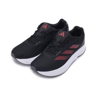 【adidas 愛迪達】DURAMO SL 輕量透氣跑鞋 黑紅 男鞋 IE9696