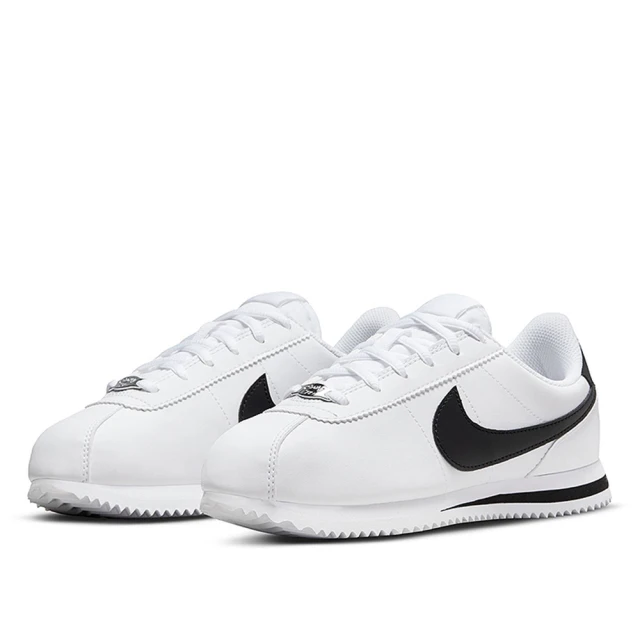 NIKE 耐吉NIKE 耐吉 休閒鞋 女鞋 大童 運動鞋 阿甘鞋 CORTEZ BASIC SL GS 白黑 904764-102