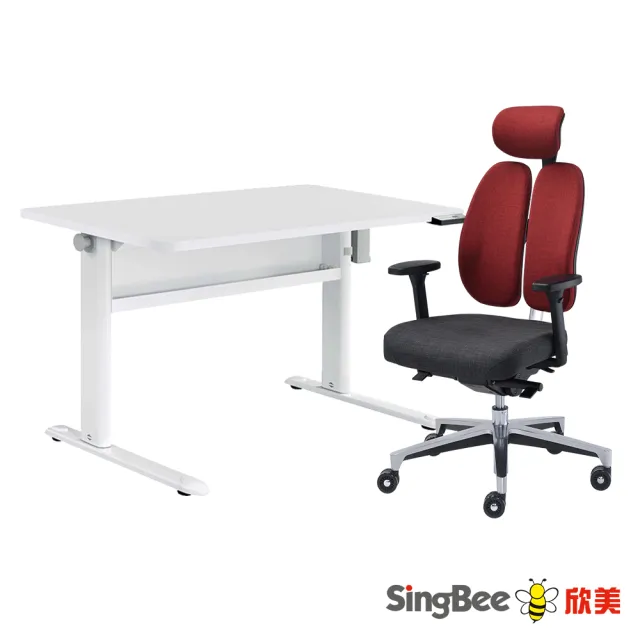 SingBee 欣美】ET5 120*70cm電動升降桌椅組ET5 120*70cm+Tango雙背椅 