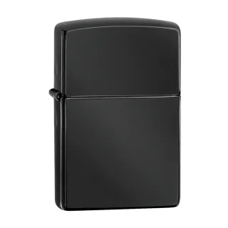 【Zippo官方直營】黑炫冰-素面防風打火機(美國防風打火機)
