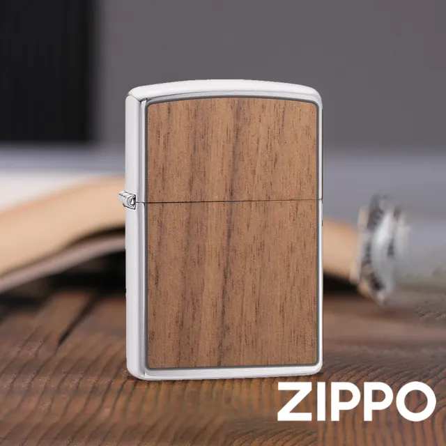 【Zippo官方直營】核桃木紋防風打火機(美國防風打火機)