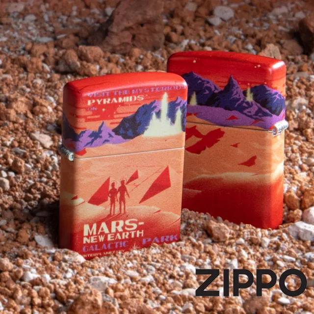 【Zippo官方直營】環繞火星設計防風打火機(美國防風打火機)