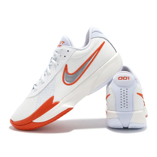 【NIKE 耐吉】籃球鞋 Air Zoom G.T. Cut Academy EP 白 橘 銀 男鞋 女鞋 氣墊(FB2598-101)