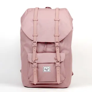 【Herschel】Little America 大型 粉色 乾燥玫瑰 筆電夾層 大容量 帆布 防潑水 磁扣 橡膠帶 背包 後背包