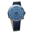 【klokers 庫克】KLOK-01-D7 午夜藍錶頭+單圈皮革錶帶