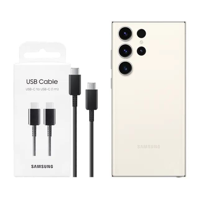 【Samsung 三星】原廠S25 S24系列 3A 1m Type-C to Type-C 線-黑(DA705/盒裝)