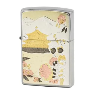 【Zippo官方直營】日本傳統風格-鹿苑寺防風打火機(美國防風打火機)