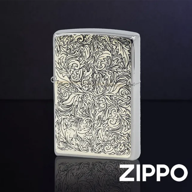 【Zippo官方直營】阿拉伯花紋防風打火機(美國防風打火機)