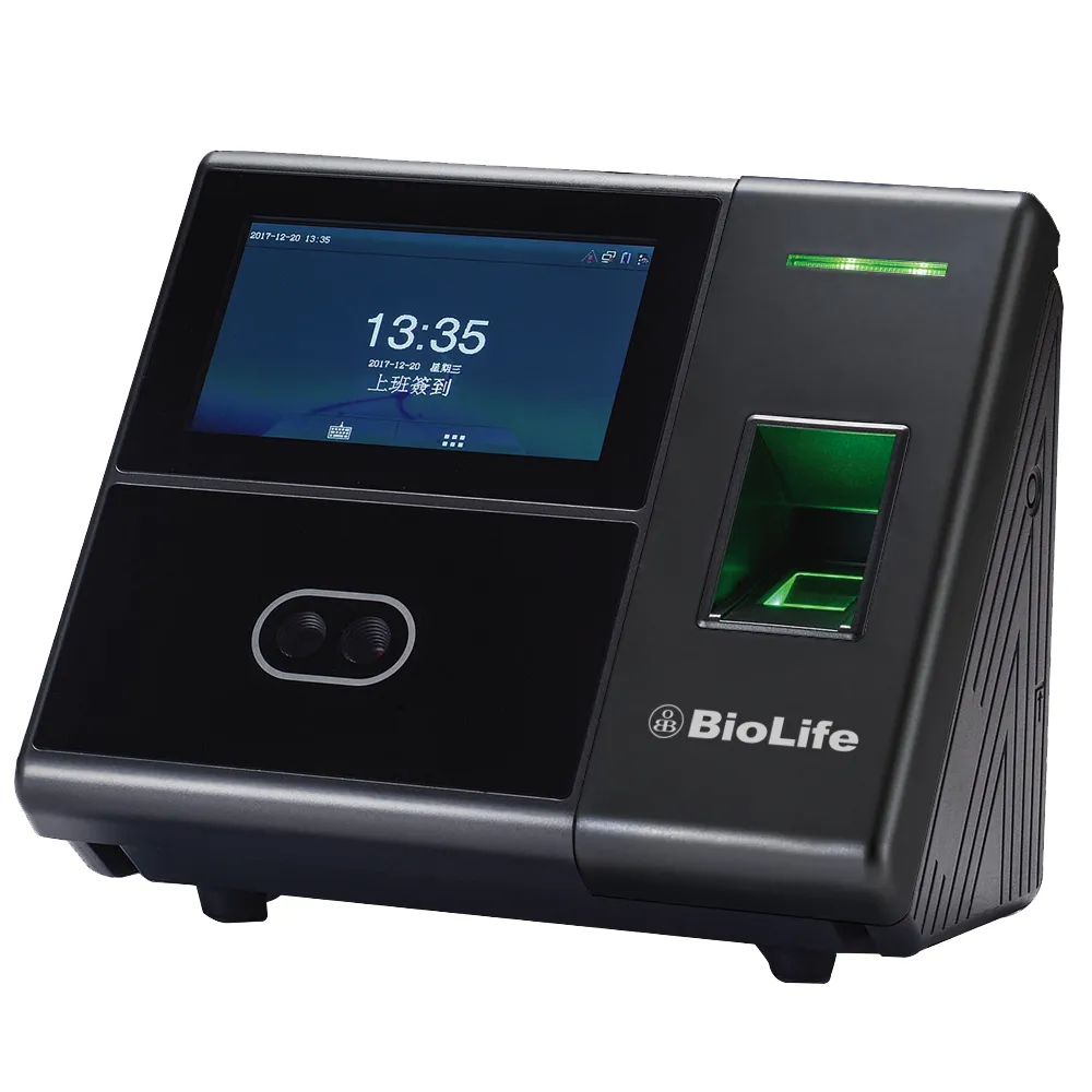 【BioLife】TF09臉型辨識指紋刷卡考勤機/打卡鐘(辨識率超強 只要一秒即能完成)