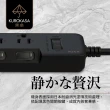 【iPlus+ 保護傘】5切4座3P延長線2.7M-消光黑系列(KU-3546-9-BK)
