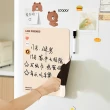 【LINE FRIENDS】熊大造型創意磁吸式冰箱貼留言板便利貼(附可擦白板筆1支)