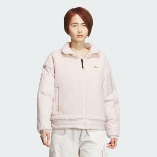 【adidas 愛迪達】外套 女款 運動外套 立領外套 雙面穿 亞規 新年 W Y24 RVSB PD J 粉 IX5956