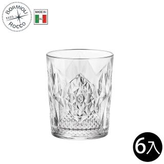 【Bormioli Rocco】雕刻玻璃杯 390ml 威士忌杯 6入組(玻璃杯 水杯 威士忌杯 酒杯 飲料杯)