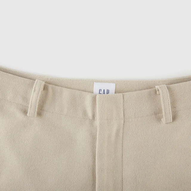 【GAP】女裝 刷毛西裝褲-米色(841296)