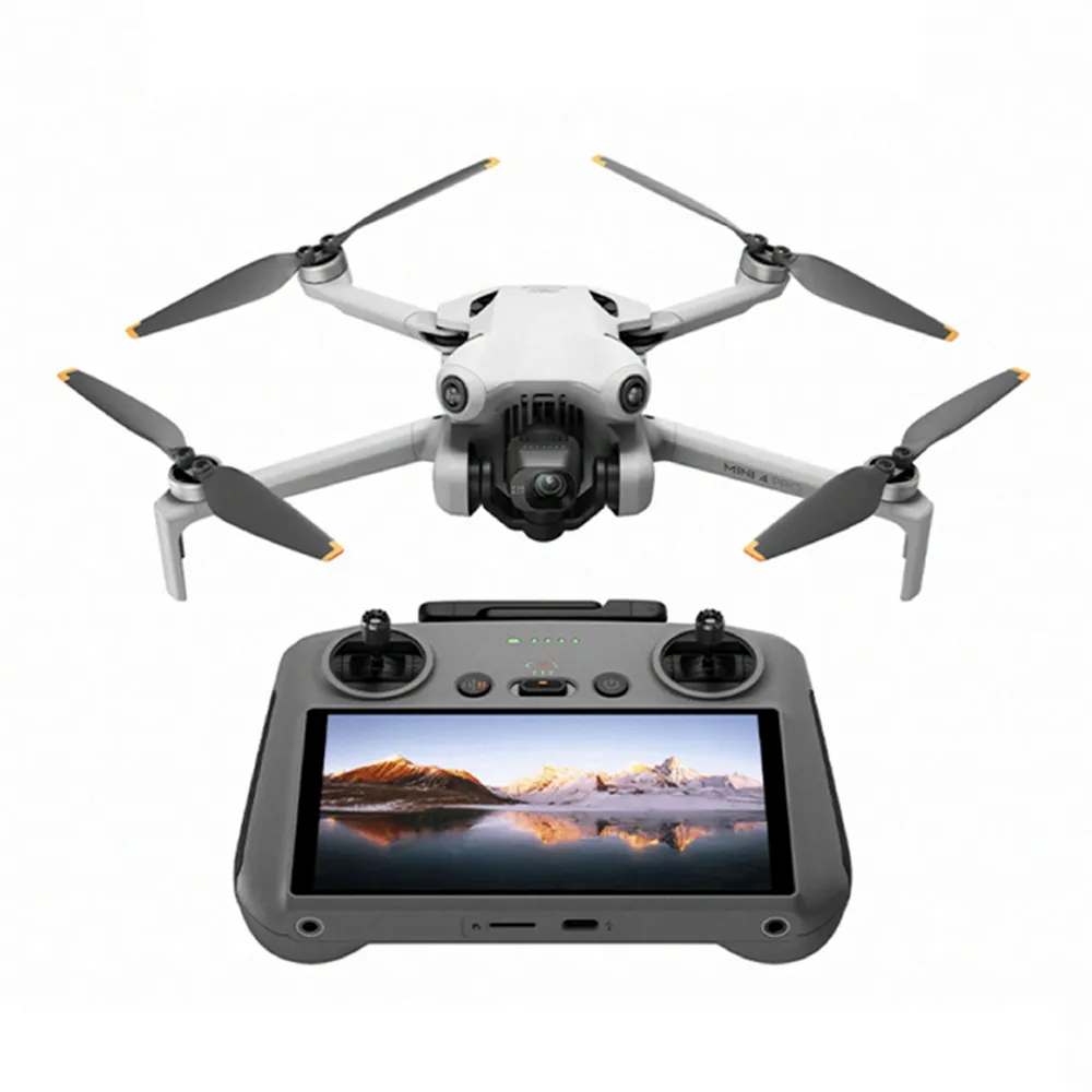 【DJI】MINI 4 PRO 帶屏組長續航套裝 + 2年保險CARE + 鋼化膜(公司貨-加贈專用停機坪+螺旋槳固定帶)