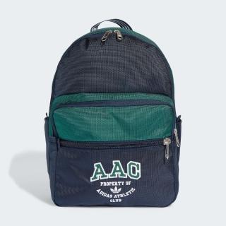【adidas 愛迪達】後揹包 運動包 書包 旅行包 登山包 三葉草 RIFTA BACKPACK 黑綠 II3319
