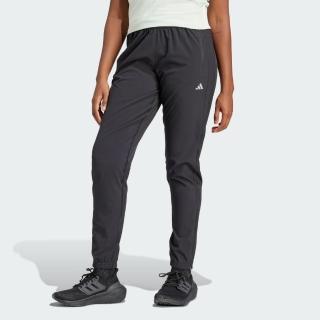 【adidas 愛迪達】長褲 女款 運動褲 RUN IT TKO PANT 黑 IQ0918