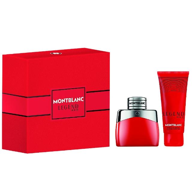 【MontBlanc】Legend Red 傳奇烈紅淡香精禮盒(專櫃公司貨 50ml+100ml)